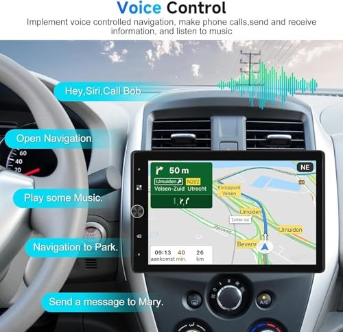 10.4″ Single Din Radio Car Stereo with Wireless CarPlay & Android 10.4 Inch