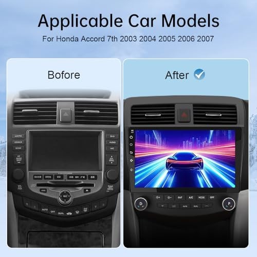 4Core 64GB Car Radio Stereo Android 13 for Honda 2GB+64GB with Backup Camera