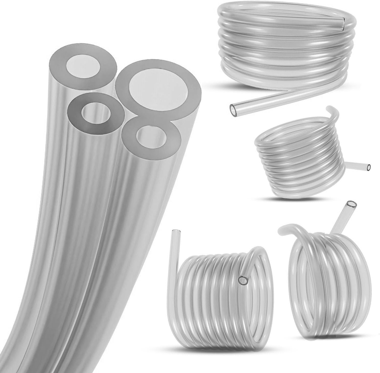 4 Sizes Assoreted Fuel Line Hose Replacement Tubing for Two Stroke 2 Cycle Small