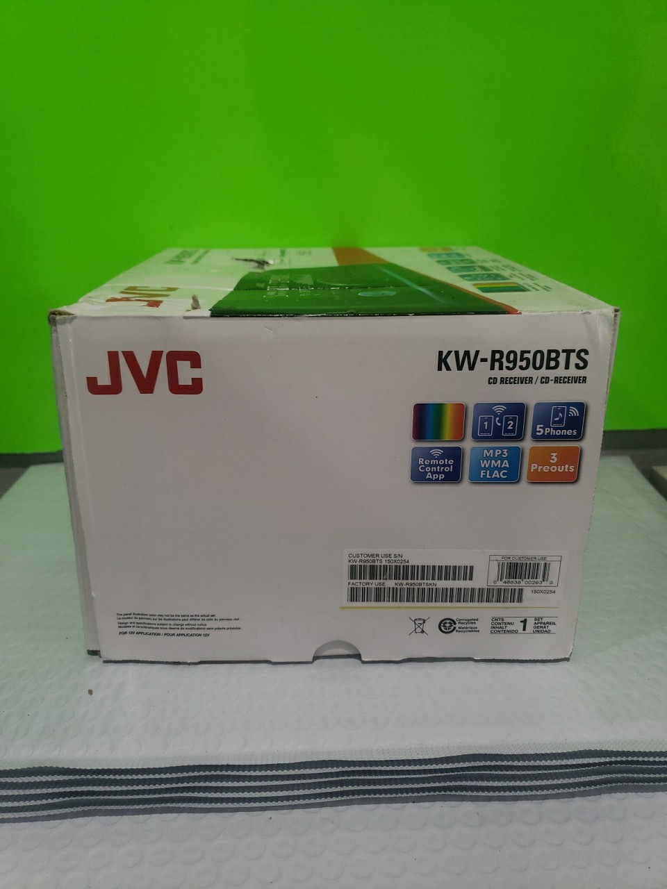 JVC KW-R950BTS Double DIN Amazon Alexa Bluetooth USB AUX AM/FM Radio CD Receiver