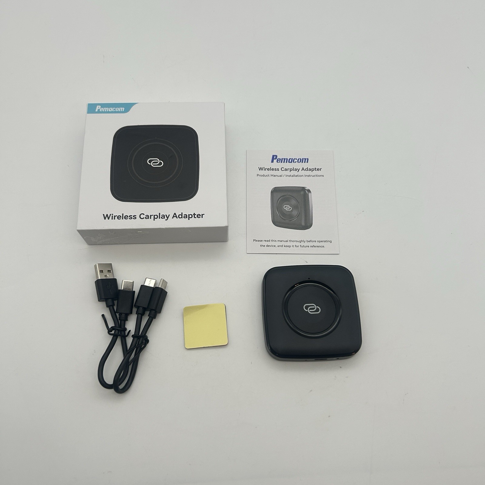 PEMACOM Wireless CarPlay Adapter for Wired CarPlay iPhone iOS 9+ Open Box