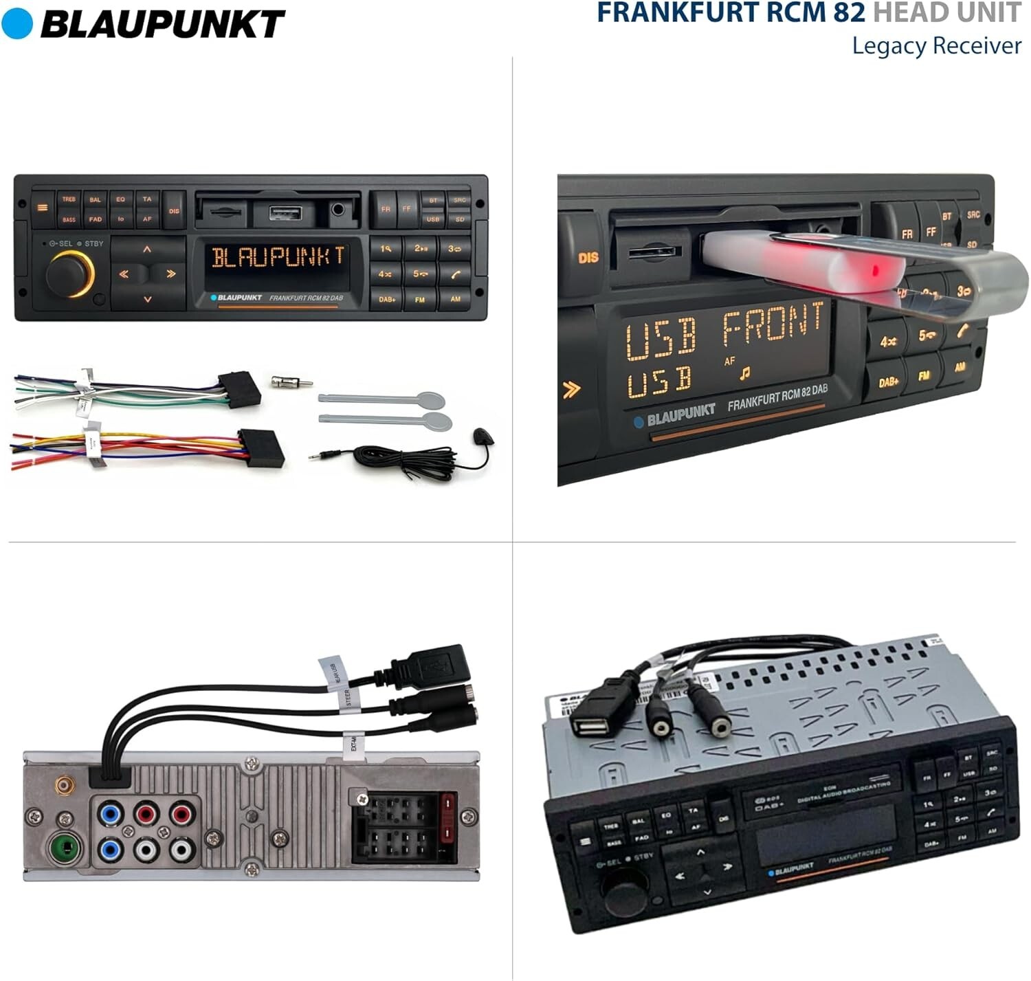 New Retro Frankfurt RCM 82 DAB Digital media receiver Porsche BMW ETC 90’s Car