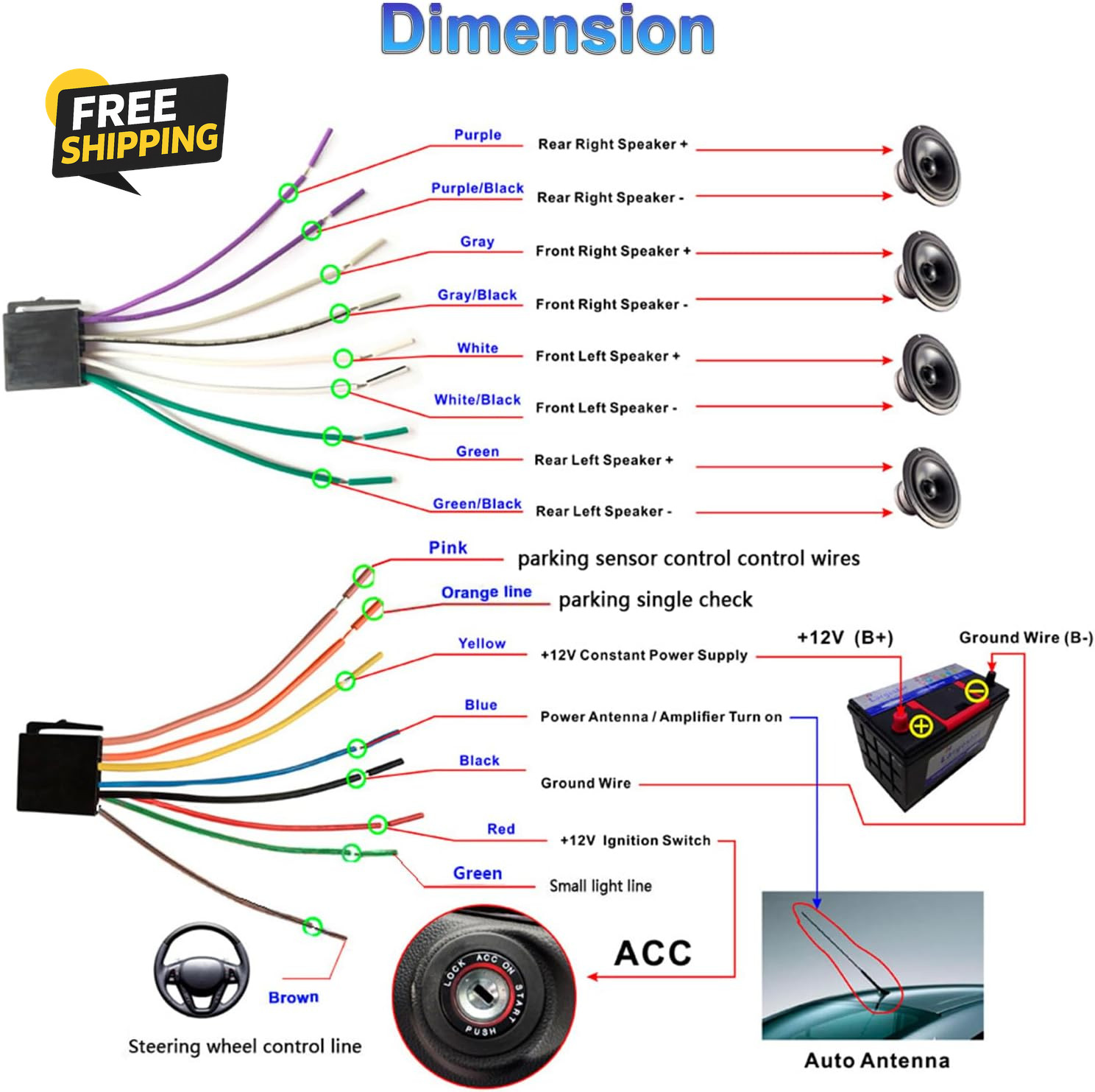 10.1 Inch Single Din Car Stereo with Carplay and Android Auto, 10 Inch