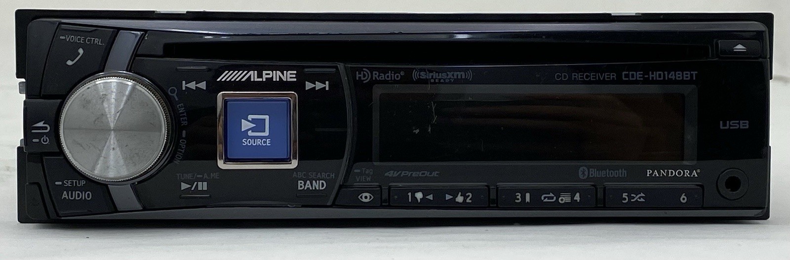 NOT WORKING ALPINE CDE-HD148BT NEEDS REPAIR – FACEPLATE OK