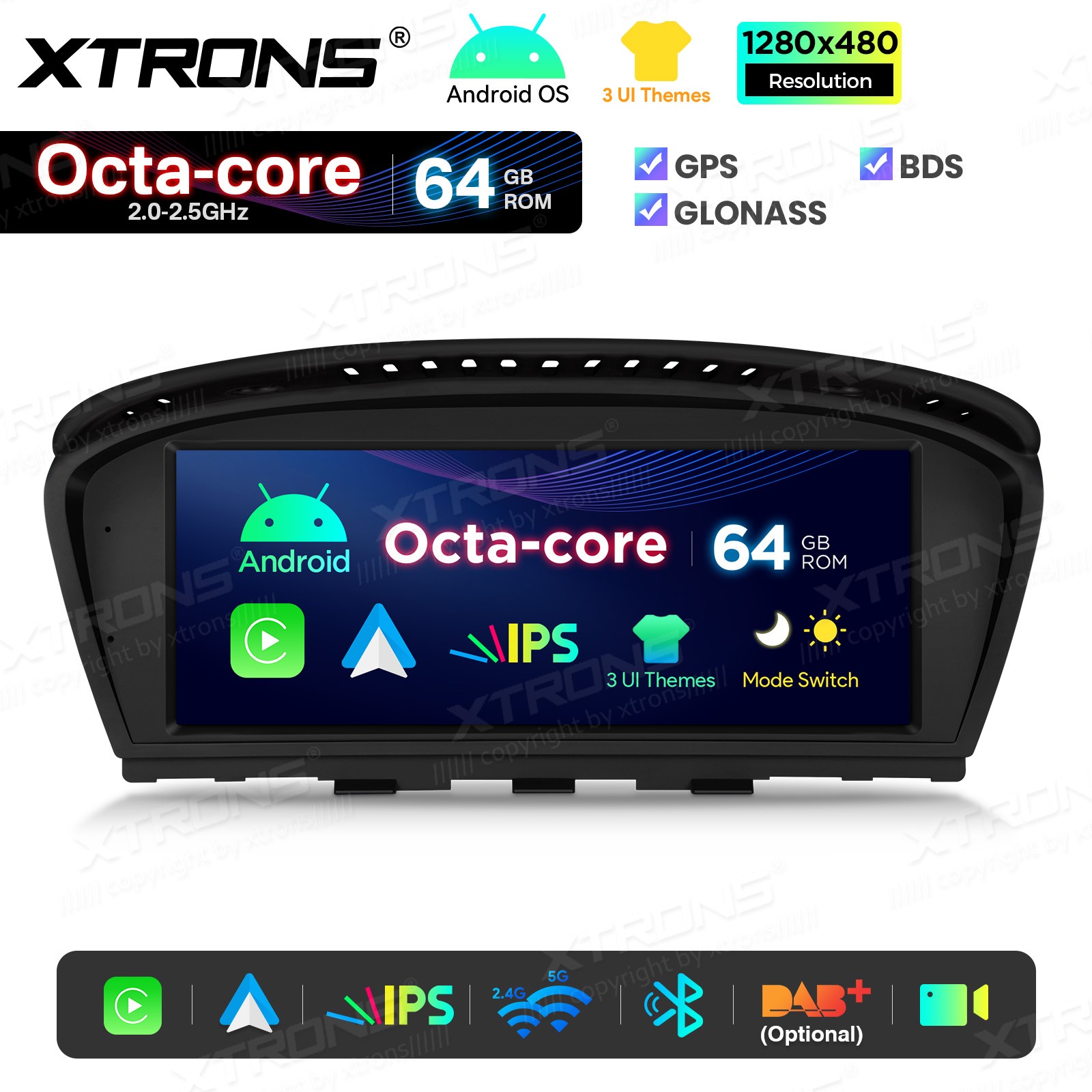 8.8″ Screen Upgrade for BMW 3 5 Series E60 Android 8-Core 64G CarPlay Retrofit