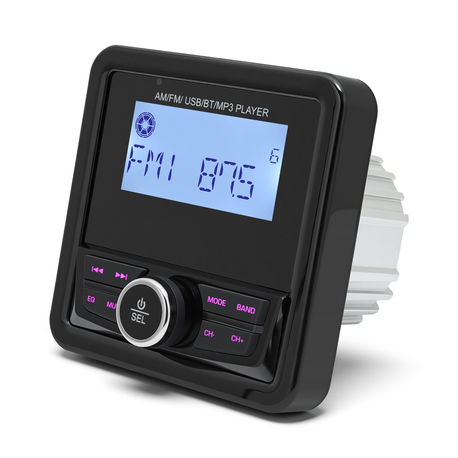 Marine Digital Media Receiver Bluetooth Waterproof LCD Display Boat Radio System