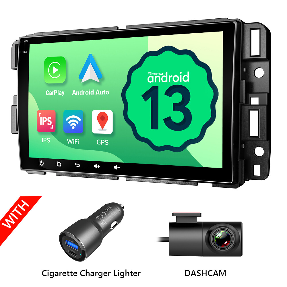 DVR+ For 2008-2019 Chevy Express Van GMC Savana Android 13 Car Radio GPS Stereo