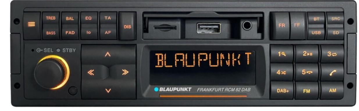 Blaupunkt Frankfurt RCM 82 DAB Retro Style Car Bluetooth Radio BRAND NEW MODEL