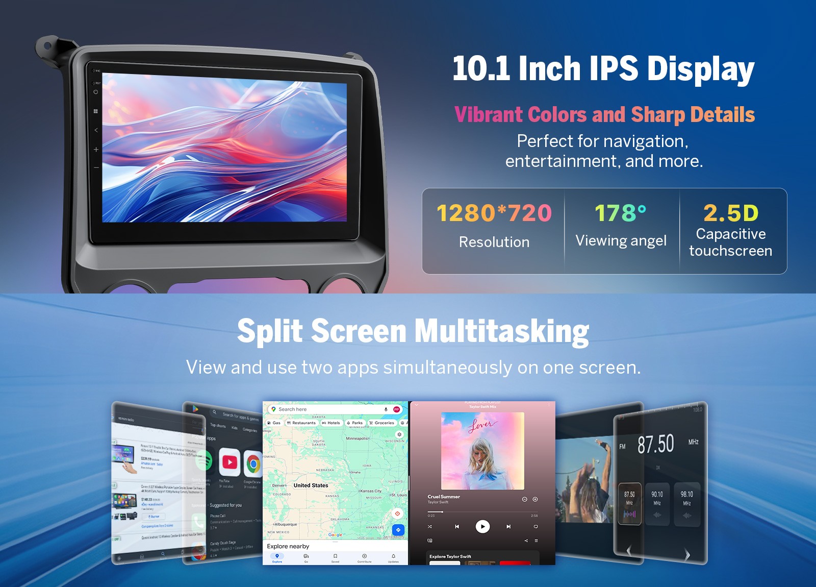 For Jeep Patriot Chrysler Dodge GPA13 CarPlay Android 13 Car Stereo Radio GPS BT
