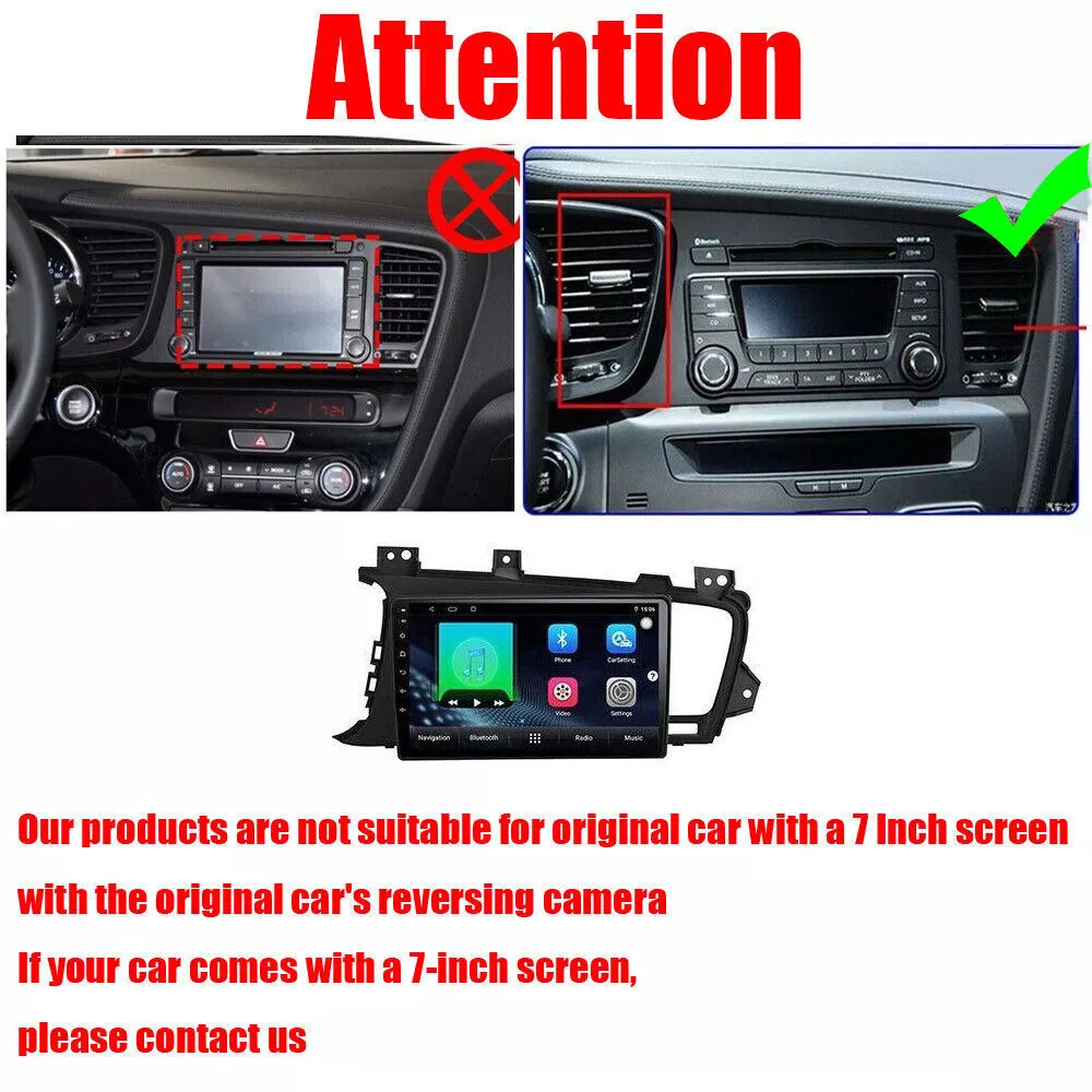 64GB For 2011-2013 Kia Optima Apple Carplay Android 13 Car Radio GPS Wifi Navi
