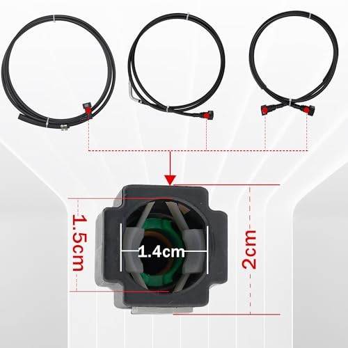 FL-FG0810 Fuel Lines Kit Nylon Compatible with GMC Yukon 2002-2004, Fit for