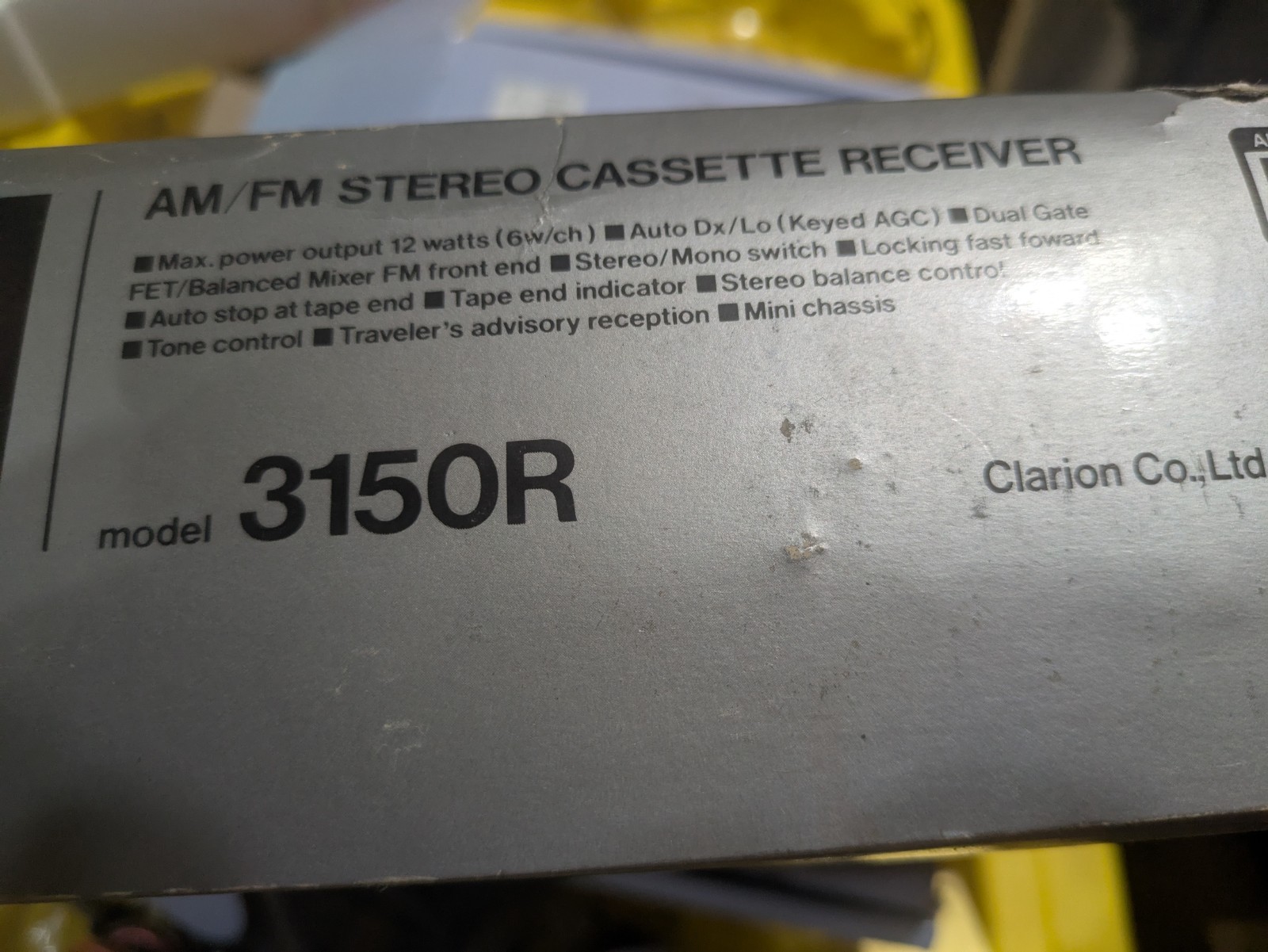 VTG Clarion Cassette Car Stereo Bluetooth Audio 🔵 Import Mini Mount Shaft Knob