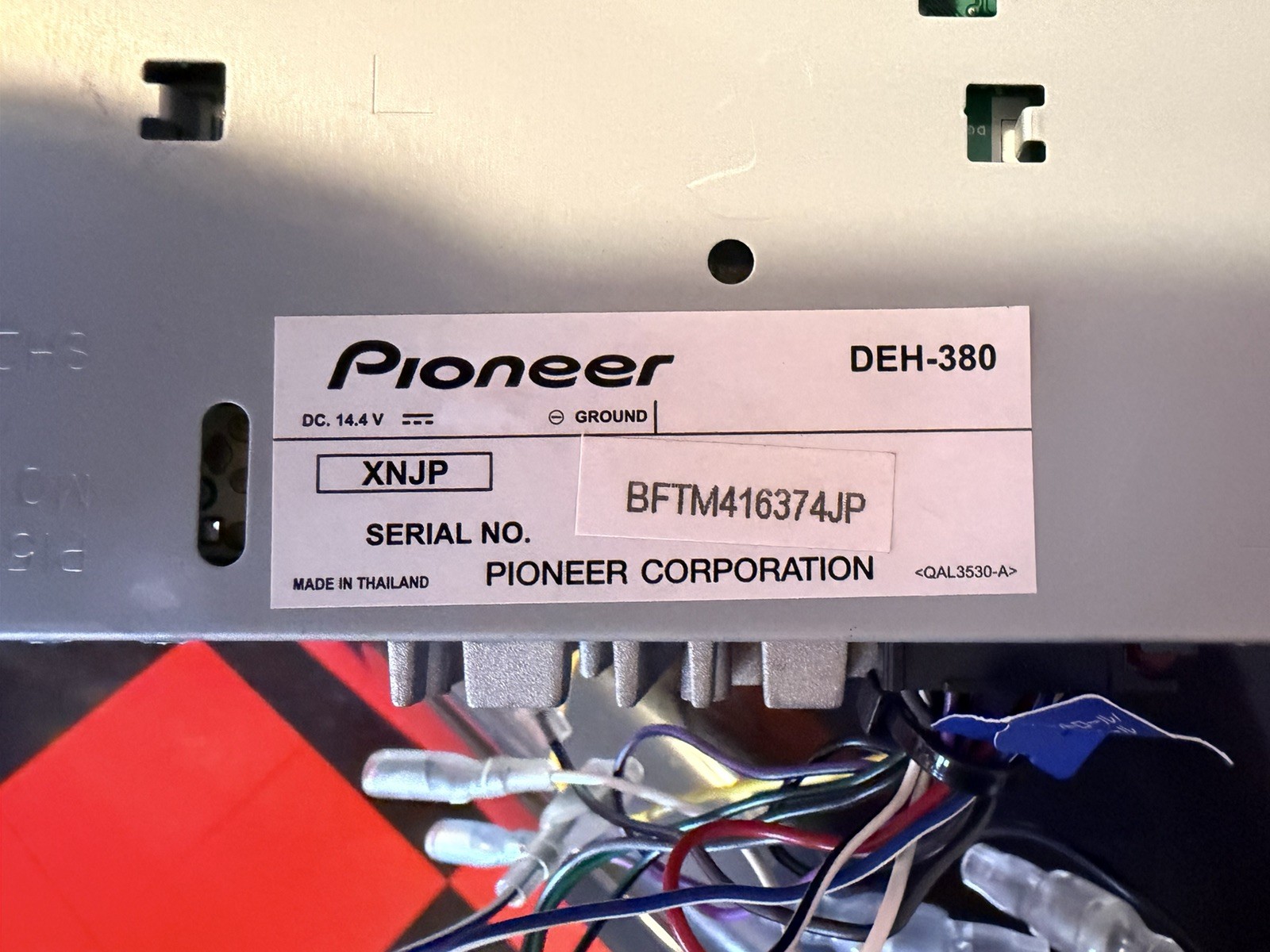 Pioneer DEH-380 CD MP3 AUX 1DIN Audio Excellent JAPAN