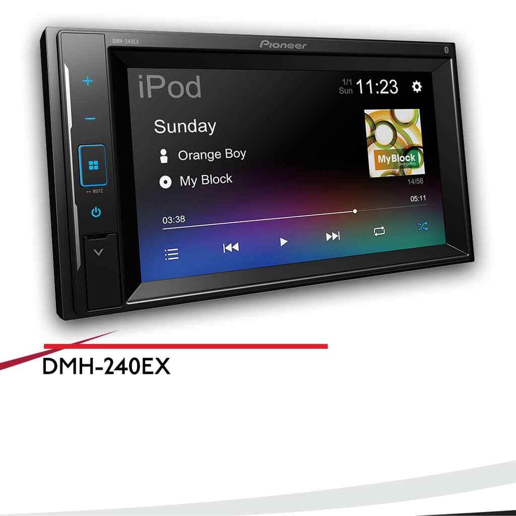 Pioneer DMH – 240 EX Double DIN MP3/WMA Digital Media Player 6.2″ LCD Bluetooth