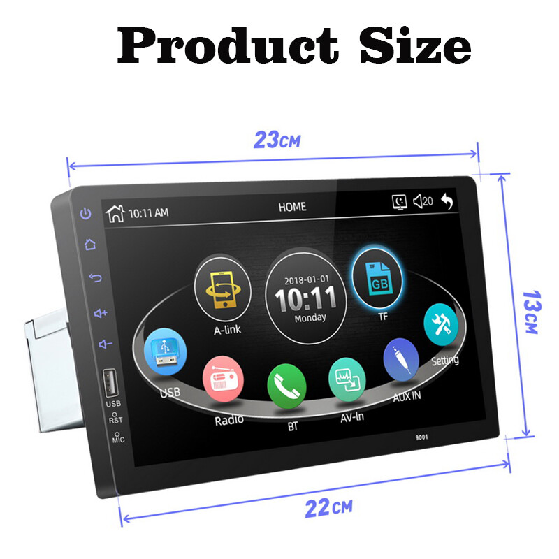 9 inch Touch screen Remote Control Bluetooth MP5 car player Mirror Link USB card
