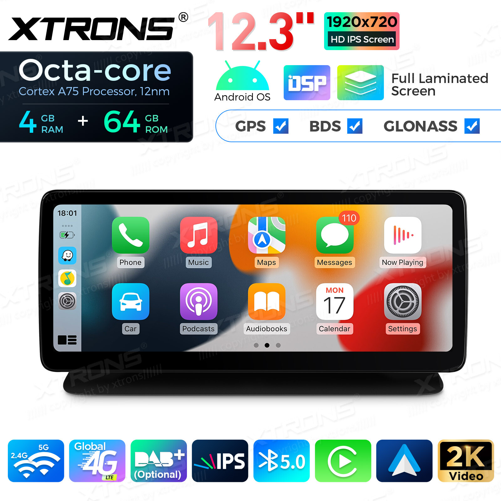 12.3″ Android 13 Octa Core 4G 64GB Car Stereo GPS For Benz CLS-W218 C218 NTG4.0