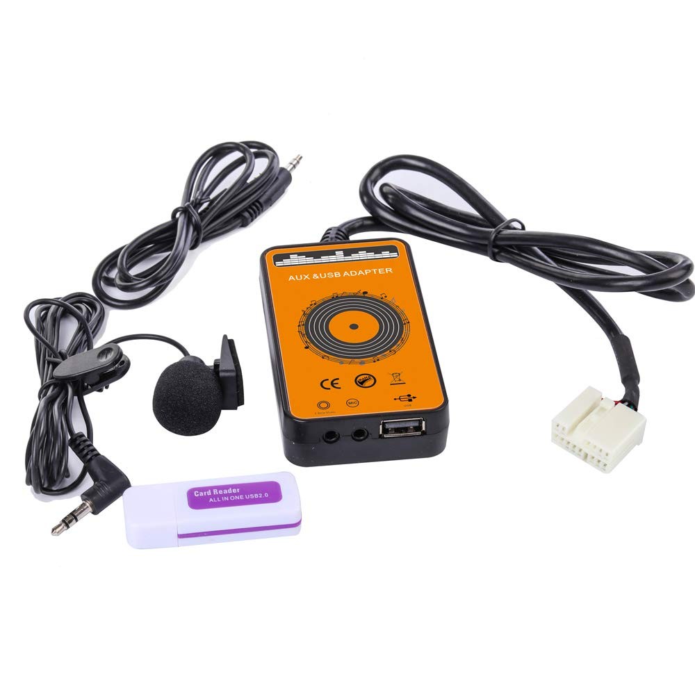 Car Bluetooth Transmitter with USB & AUX Input Interface for Honda Accord 200…
