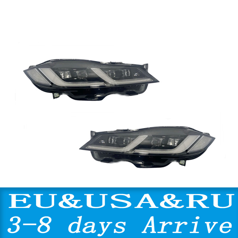 Pair Headlight Assembly Headlamp Front Light For Jaguar F-PACE X761 XF X260 20