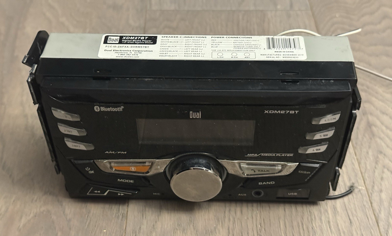 Duel Radio Stereo Media Player 2 DIN XDM27BT Aftermarket Audio Tested