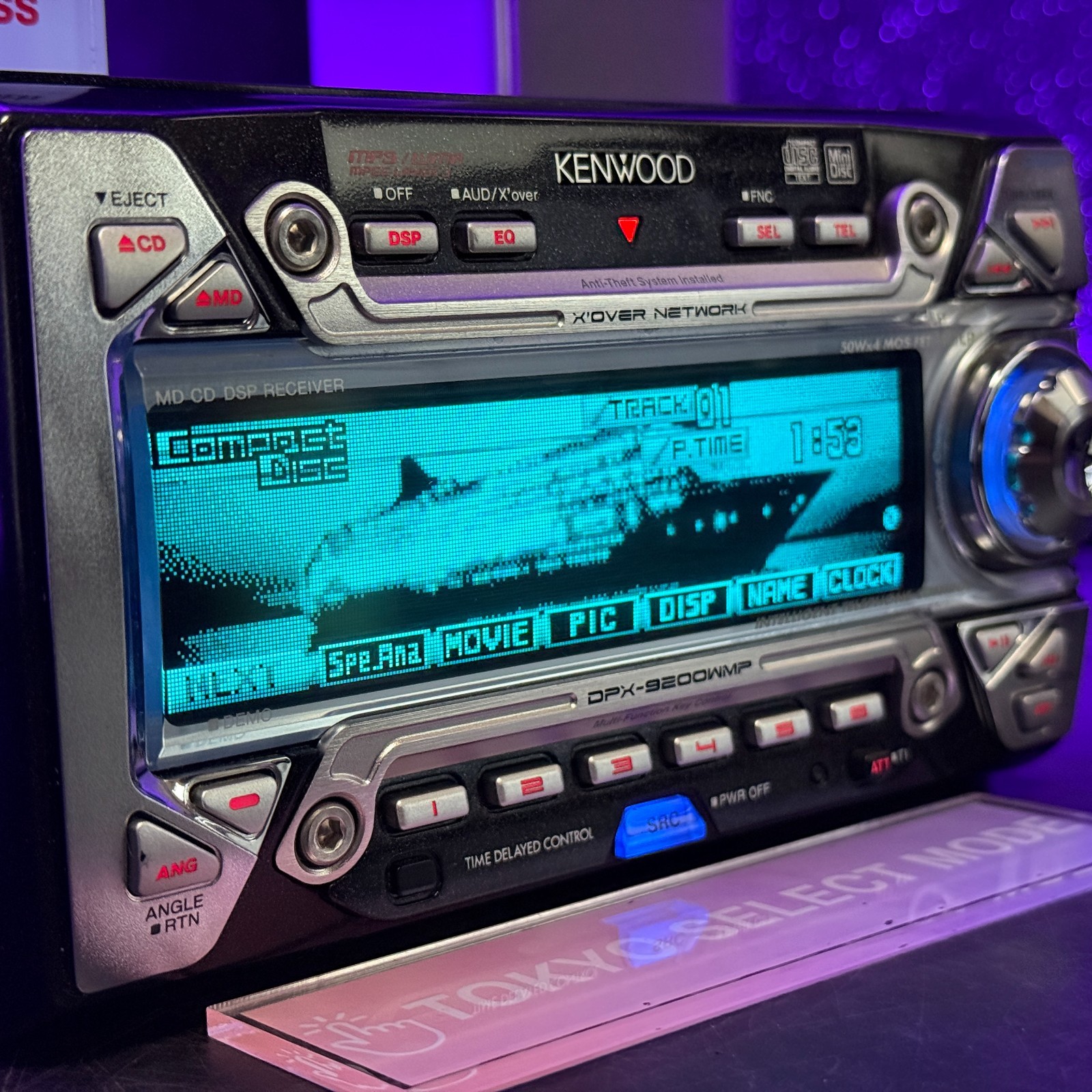 Kenwood DPX-9200WMP 2DIN Car Audio CD MD Player Added Bluetooth JDM DSP In Stock
