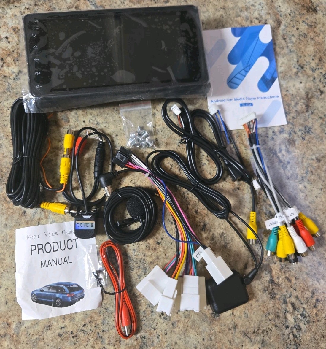 Android Car Media Player HC 8163 With Backup Camera New Open Box