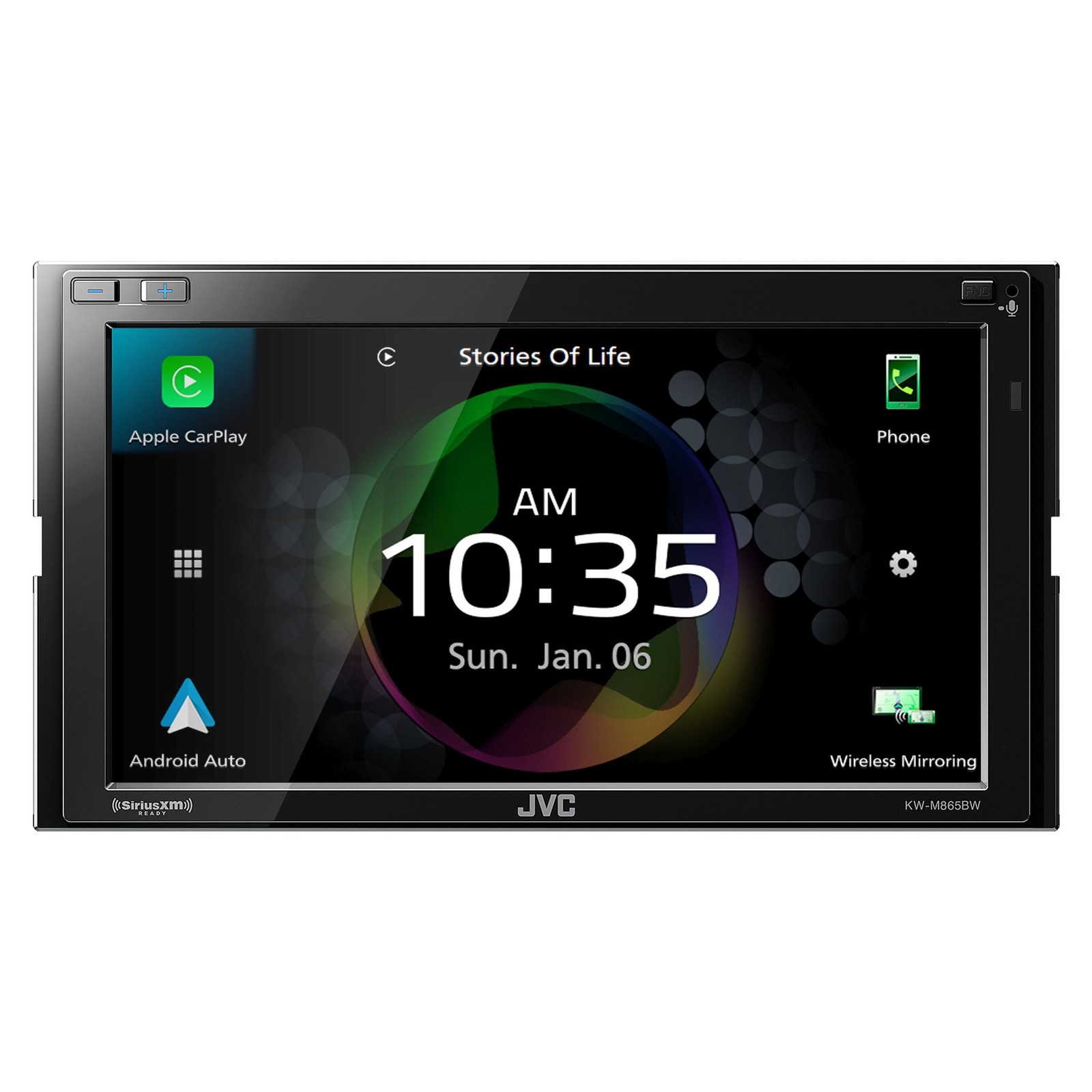 JVC KW-M856BW – Digital AV Receiver,Wireless CarPlay, Wireless Android Auto
