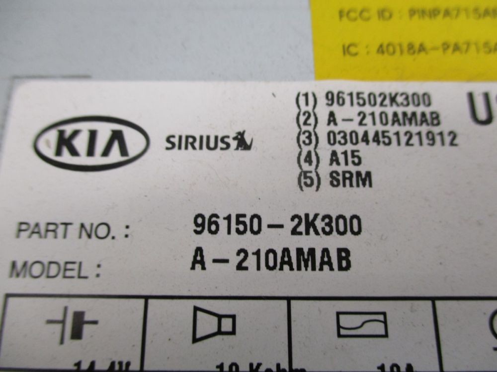 CD Radio Bluetooth Sirius *CODE Not Available Fits For KIA SOUL (AM) 2.0