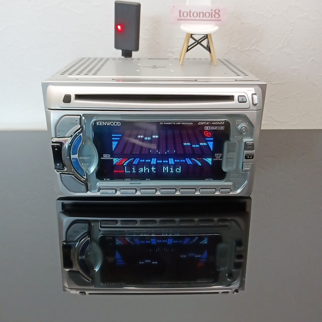 KENWOOD DPX-4021 2DIN CD/Cassette Car Audio DSP Receiver – Checked and Working