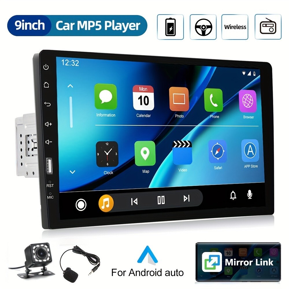 For All Kia Car Stereo MP5 9″ Polished Glass Surface Sleek Interior Integration