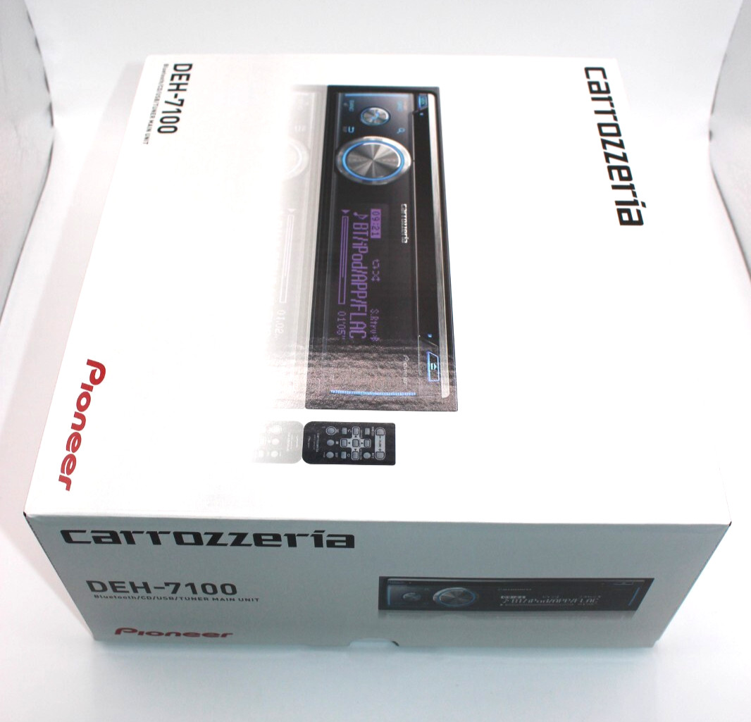Pioneer Carrozzeria DEH-7100 CD USB Bluetooth Car Audio Black 1kg 1.9in 200W