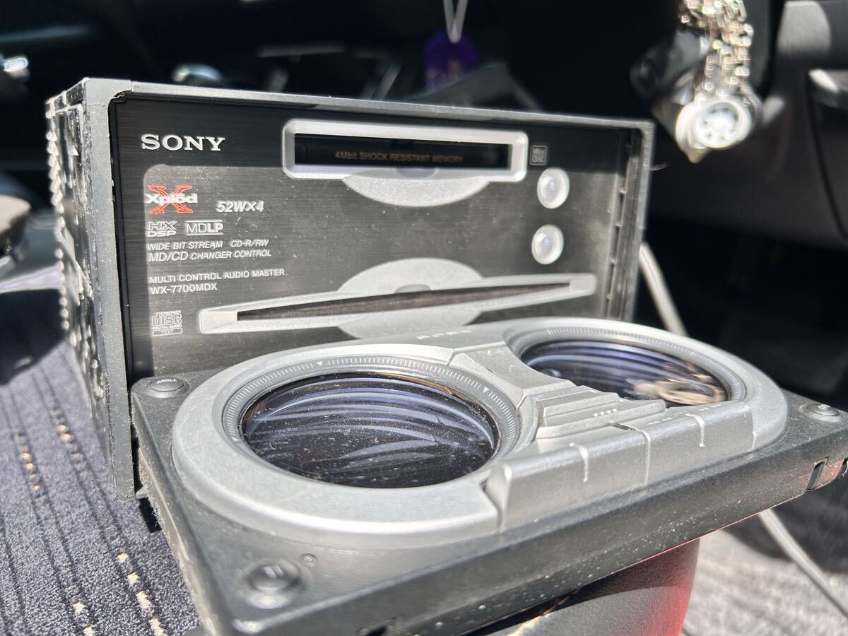 SONY WX-7700MDX CD & MD Player with AUX Car stereo at home Bluetooth Japan