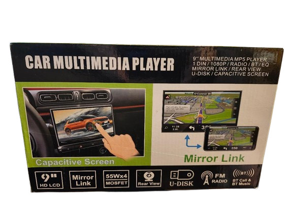 T9 CAR MULTIMEDIA PLAYER 9″ MP5 DIN / 1080P/RADIO/ BT+EQ HD 1080 Open Box