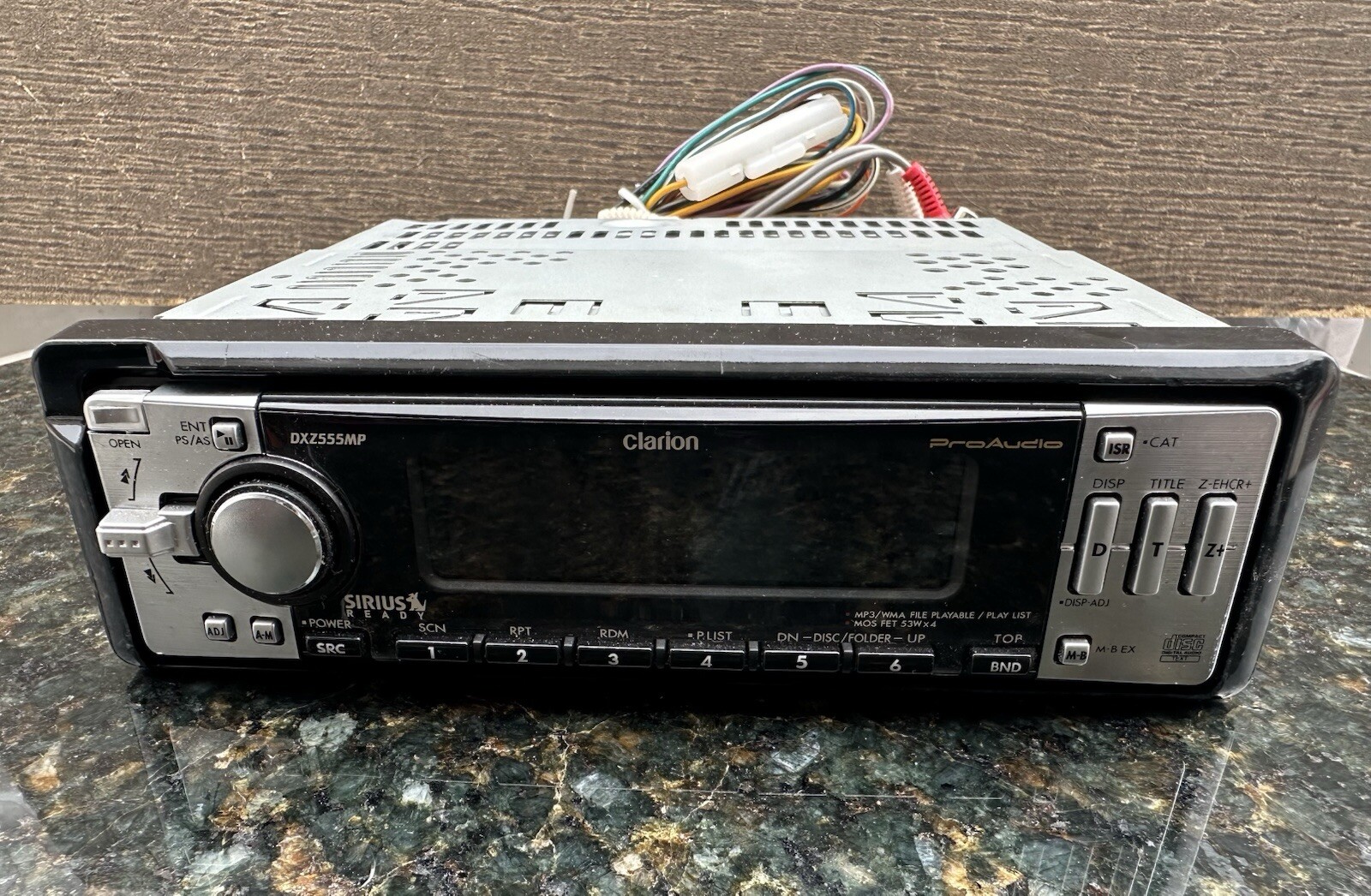 CLARION PROAUDIO DXZ555MP CD PLAYER RECEIVER CAR STEREO DECK