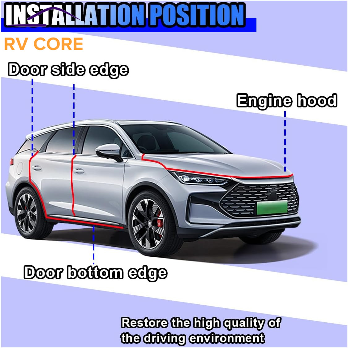 32.8FT Car Door Edge Guard PVC Trim Anti Collision Protective Strip Gray