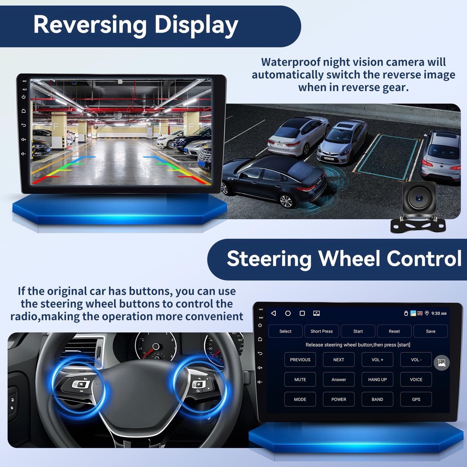 4Core 64GB Android 13 Radio for 2007-2013 Chevy Suburban Tahoe Silverado 9”