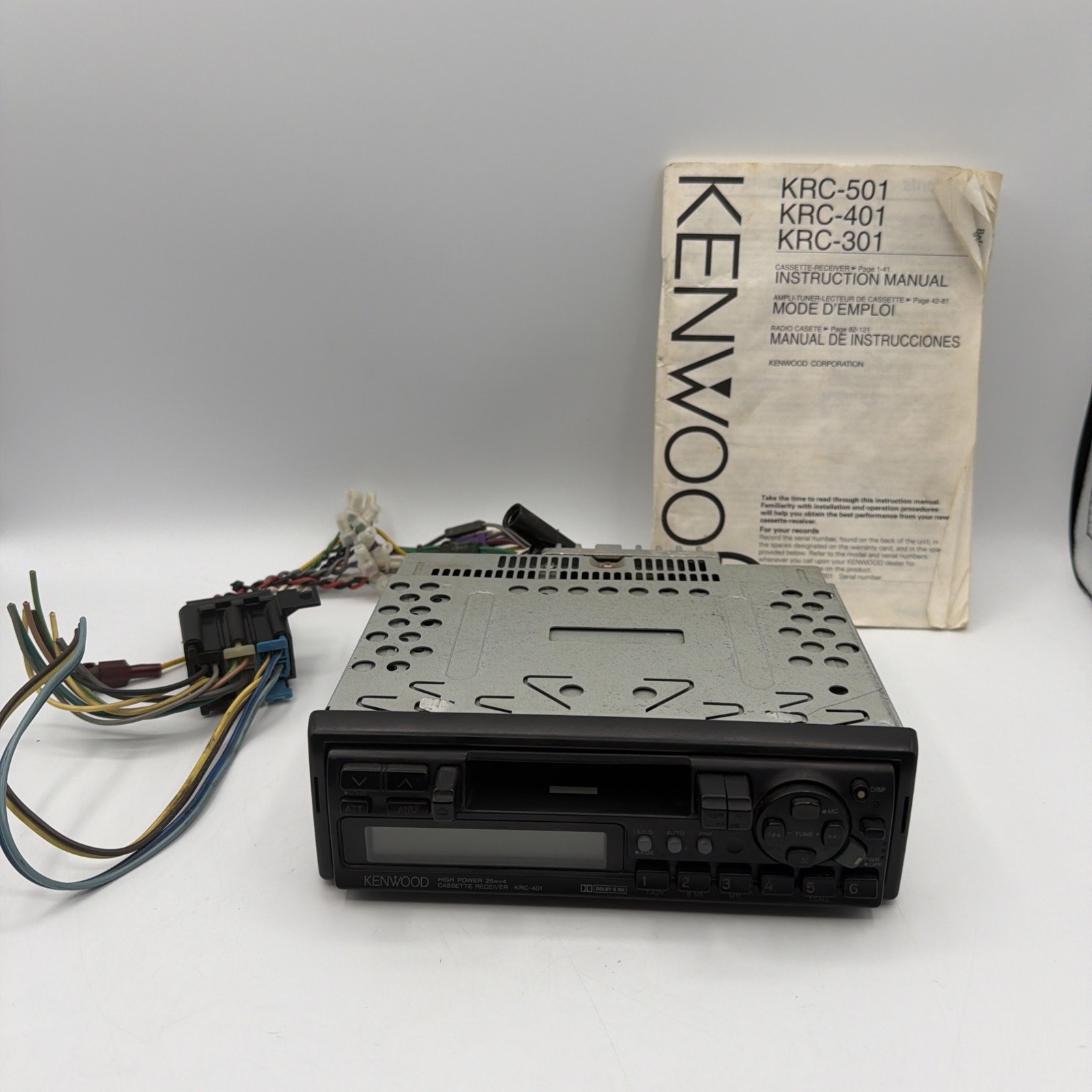 Kenwood KRC-401 Car Cassette Player Stereo Receiver Untested