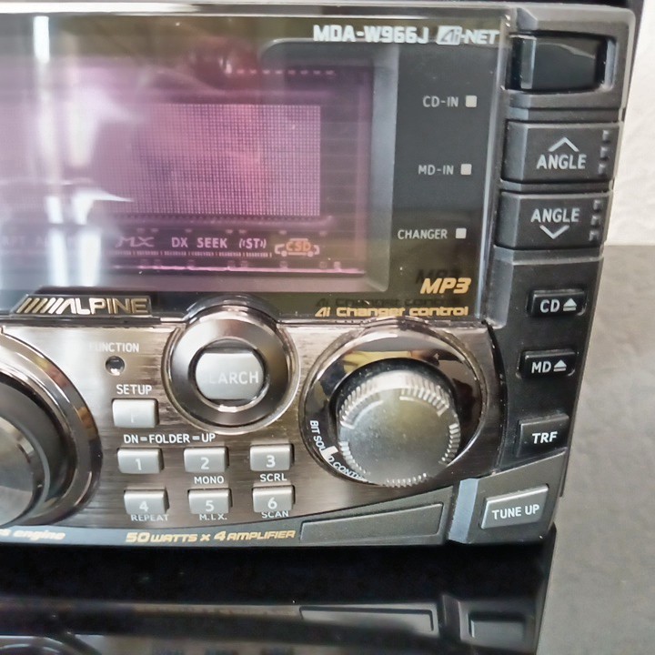Alpine MDA-W966J 2DIN Car Audio CD MD DSP Ai-NET Bluetooth Tested Ships in 1 Day