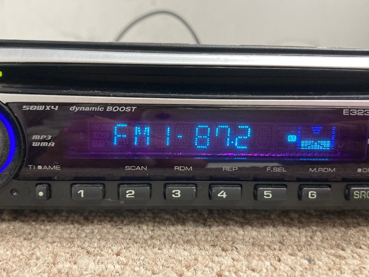Kenwood E323STN 1DIN CD MP3 AUX Car Audio Near Mint JAPAN