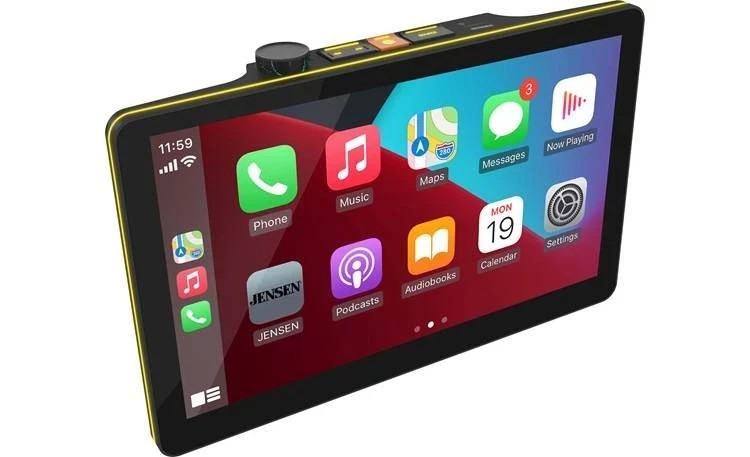 NEW Jensen CAR12TC 1DIN Digital Media Car Stereo-12″ Screen-CarPlay-Android Auto