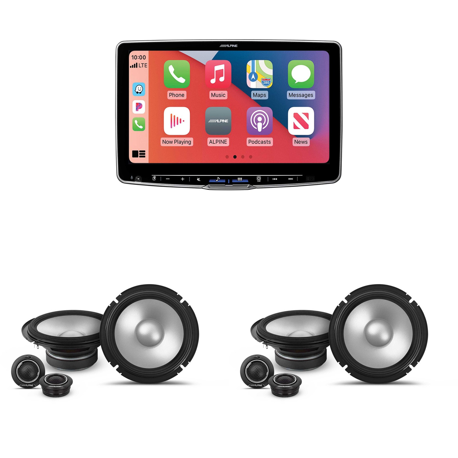 Alpine ILX-F511 11″ Multimedia Receiver & 2 Pairs S2-S65C Type S 6.5″ Speakers