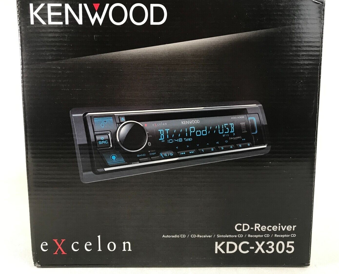 Kenwood Excelon KDC-X305 Bluetooth CD Android iPhone Alexa AM FM USB Aux 6Ch 5v