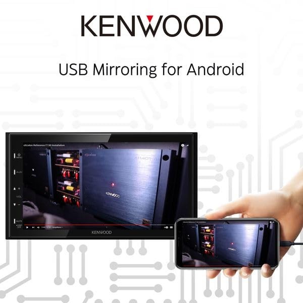Kenwood DMX129BT 6.8″ LCD Touchscreen Digital Car Stereo AM FM Bluetooth USB