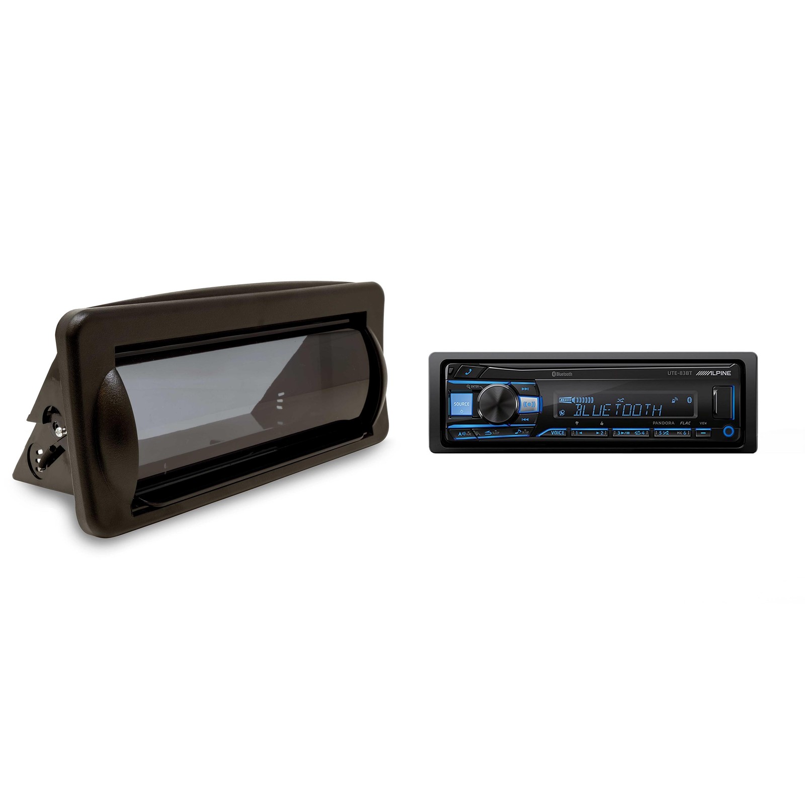 Alpine UTE-83BT Mech-less Digital Media Receiver with Creative Audio CAMC1B M…