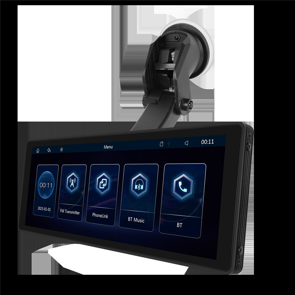 10.26 Inches Car Smart Screen Player Monitor AUX Cable Camera Adapter W/Mount