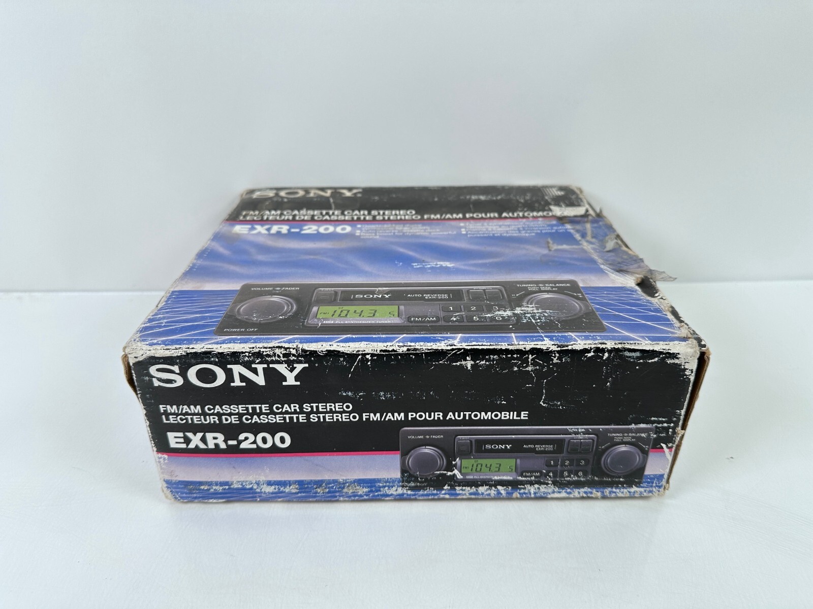 (NEW) Vintage Sony EXR-200 FM/AM Cassette Car Stereo