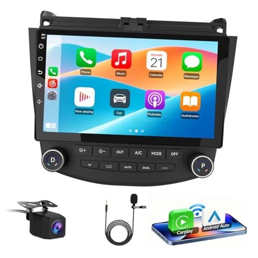 4Core 64GB Car Radio Stereo Android 13 for Honda 2GB+64GB with Backup Camera