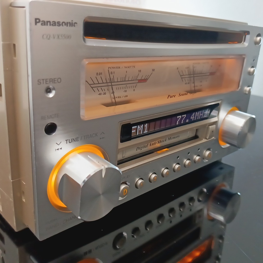 Panasonic CQ-VX5500D｜Integrated CD/MD receiver 2DIN｜Operation Confirmed