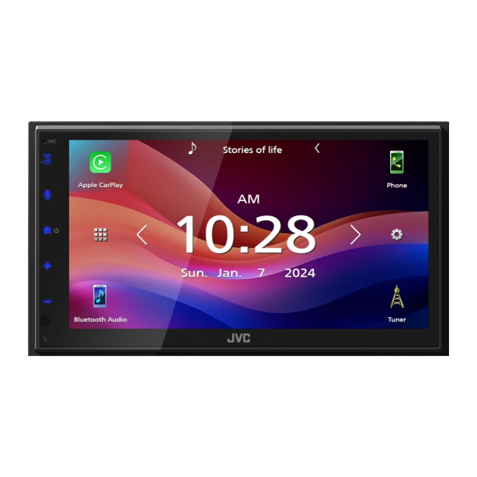 JVC KW-M690BW 6.8″ Touchscreen WiFi Receiver, 2x 6.5″ + 2x 6.5″ Speakers w/Wire