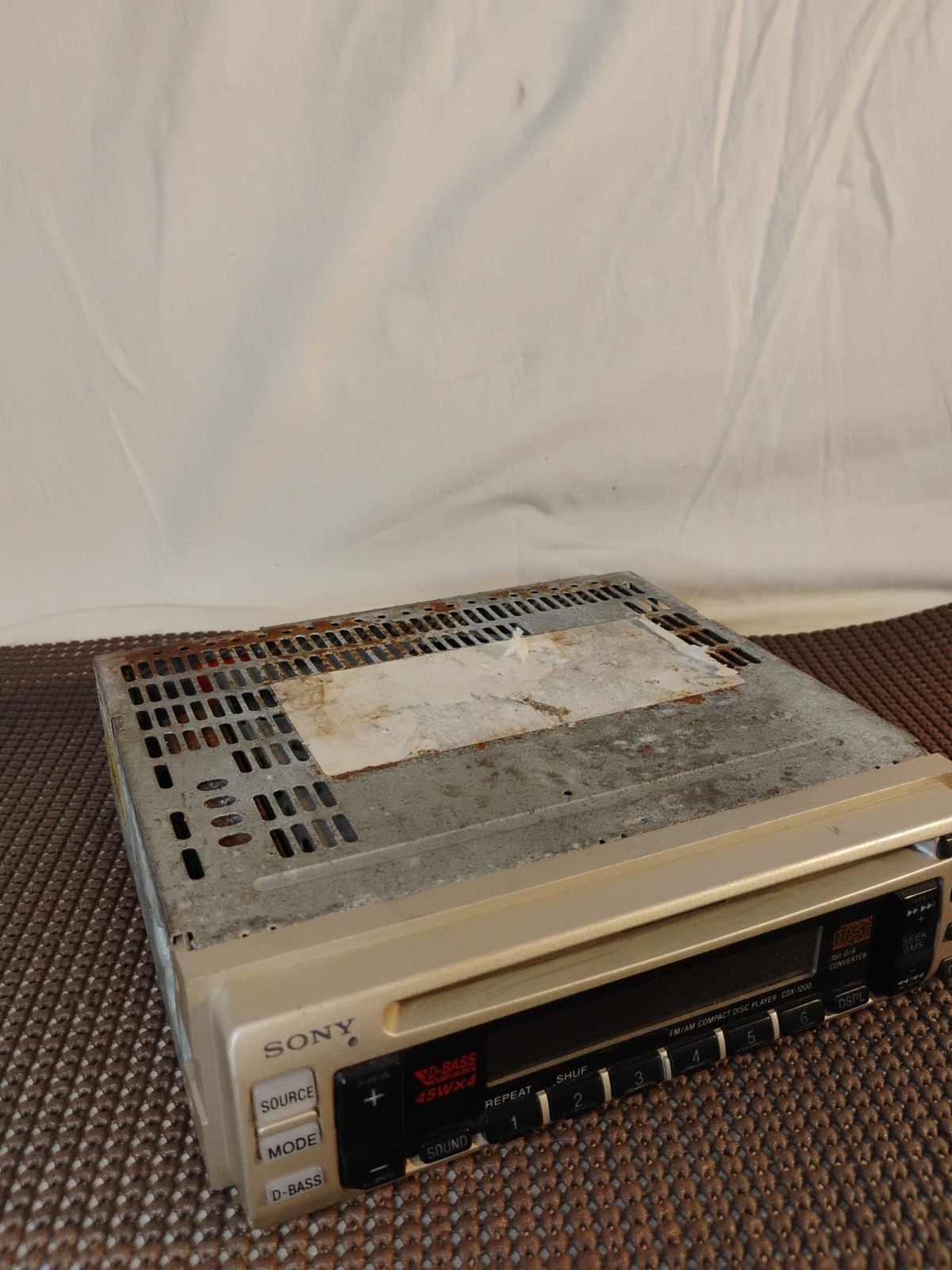 🔥Vintage Sony CDX-1200 Car Stereo Radio CD Player Untested Old School