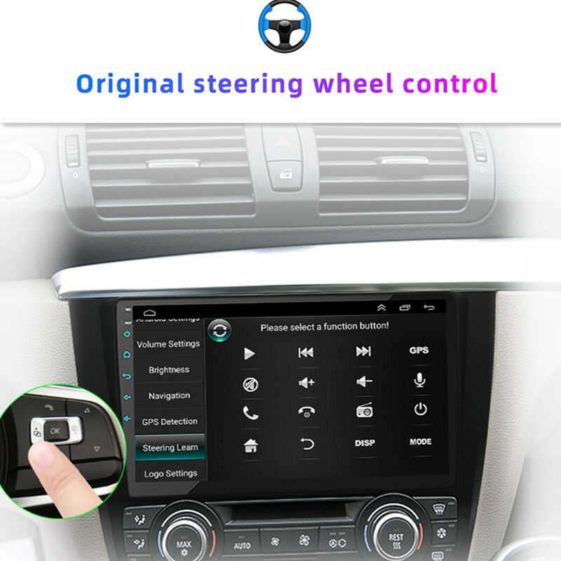 9inch Android 2din Car Radio Multimedia Video Player For 1-Series GPS Navigation